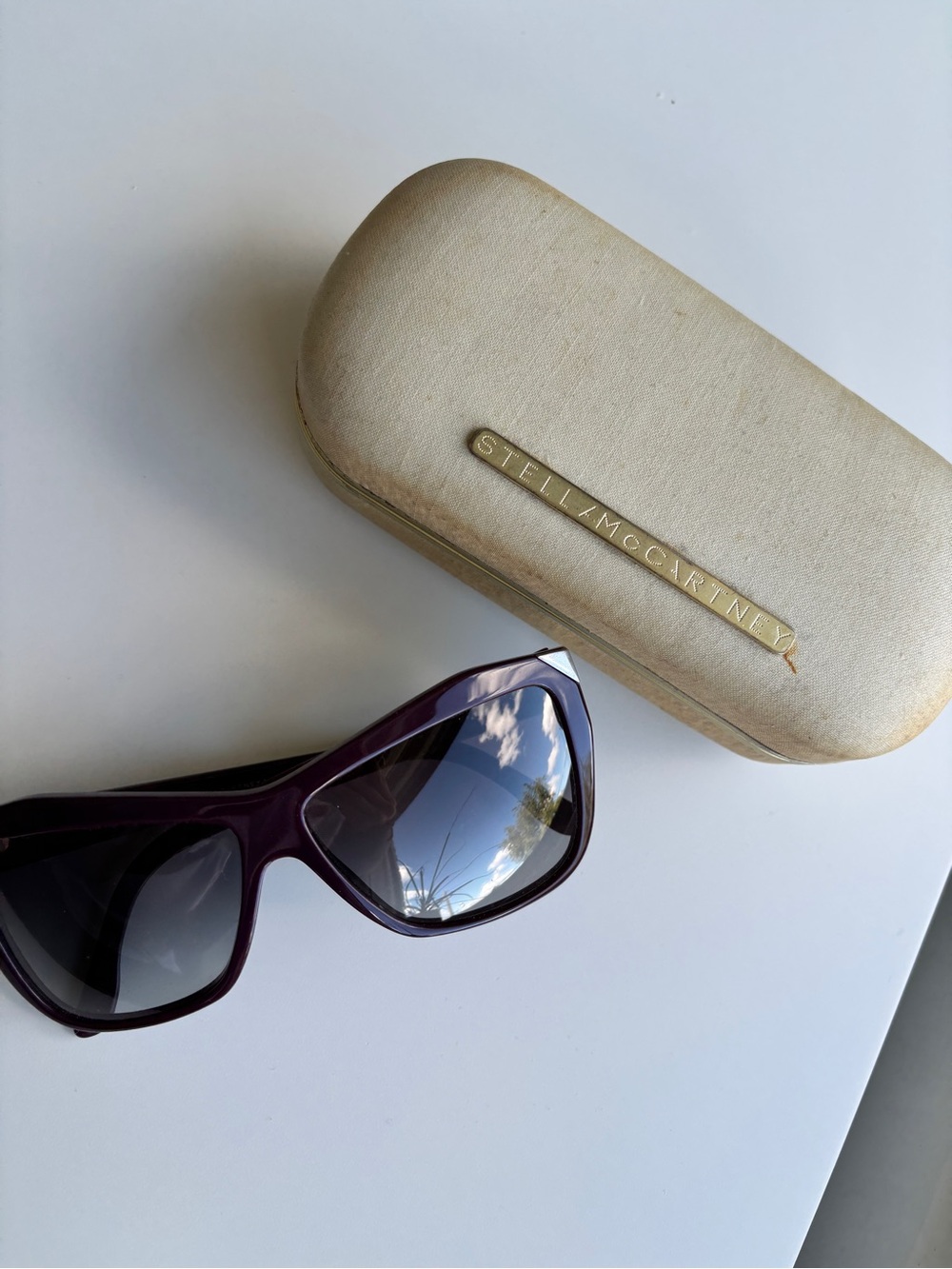 Stella McCartney deep purple sunglasses